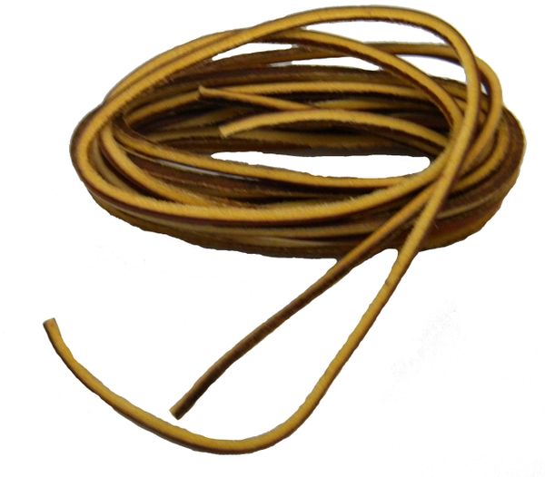 Fresh Tan COUGAR Leather Laces for Hi-top Boots and All Quality Footwear  1/8 square cut Strongest leather available
